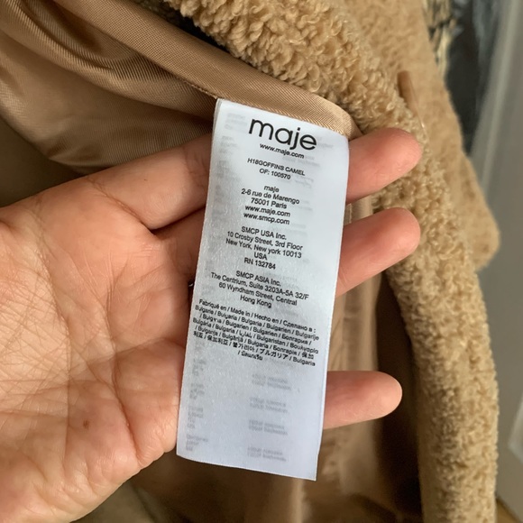 Authentic MAJE Teddy Coat - size XS- S - Picture 2 of 11